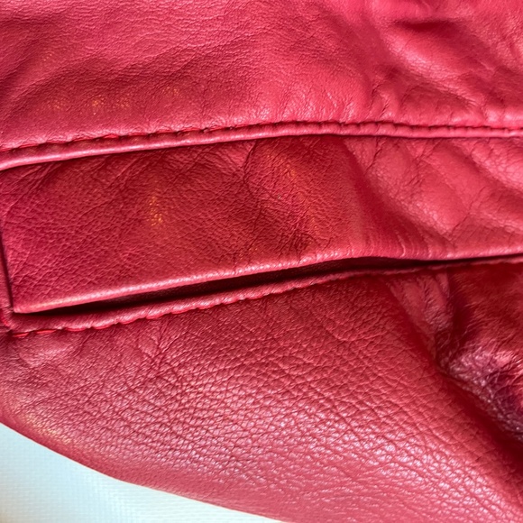 Vtg Red Leather Jacket The Boutique of Leathers Made Canada S/M - Picture 4 of 7
